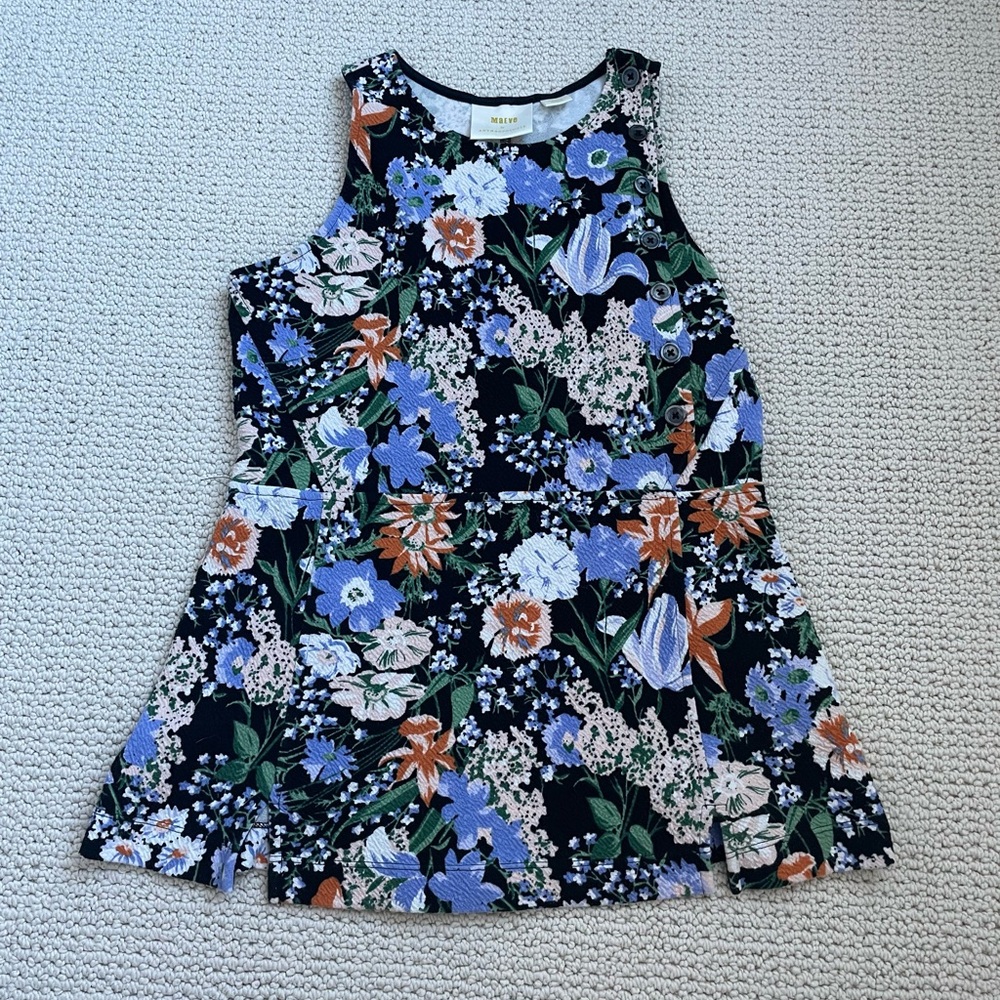 Maeve by Anthropologie Peplum Floral Top